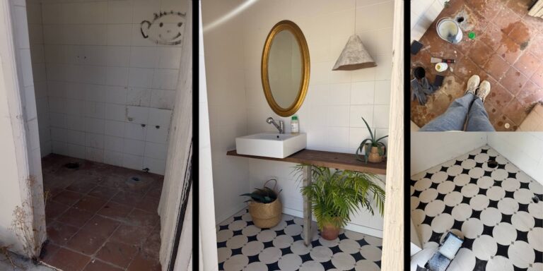 Baño renovado sin obras: el antes y el después