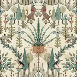 Papel pintado Oasis Villa Emerald