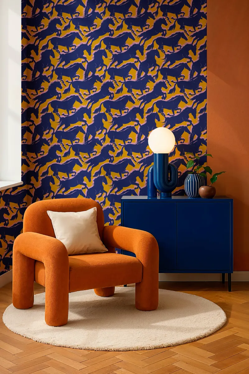 Papel pintado Galope Oro 2 Papel pintado Galope Oro - Imagen 2