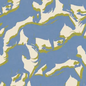 Papel pintado Galope Azul