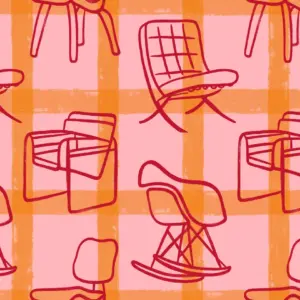 Papel pintado Icónicos Rosa