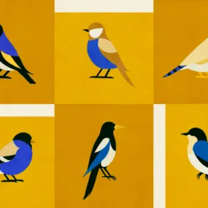 Papel pintado Like a Bird Oro