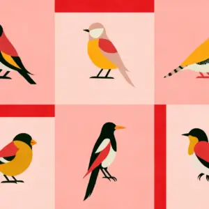 Papel pintado Like a Bird Rosa