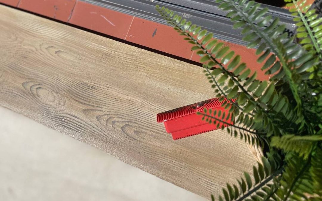 Imitación efecto madera en mármol