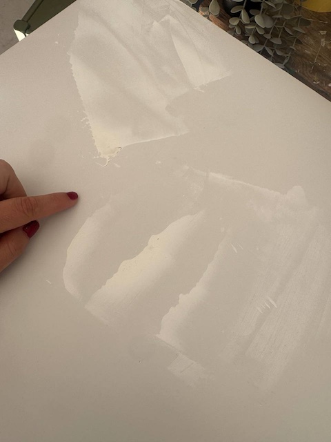 Ponemos masilla para tapar imperfectos