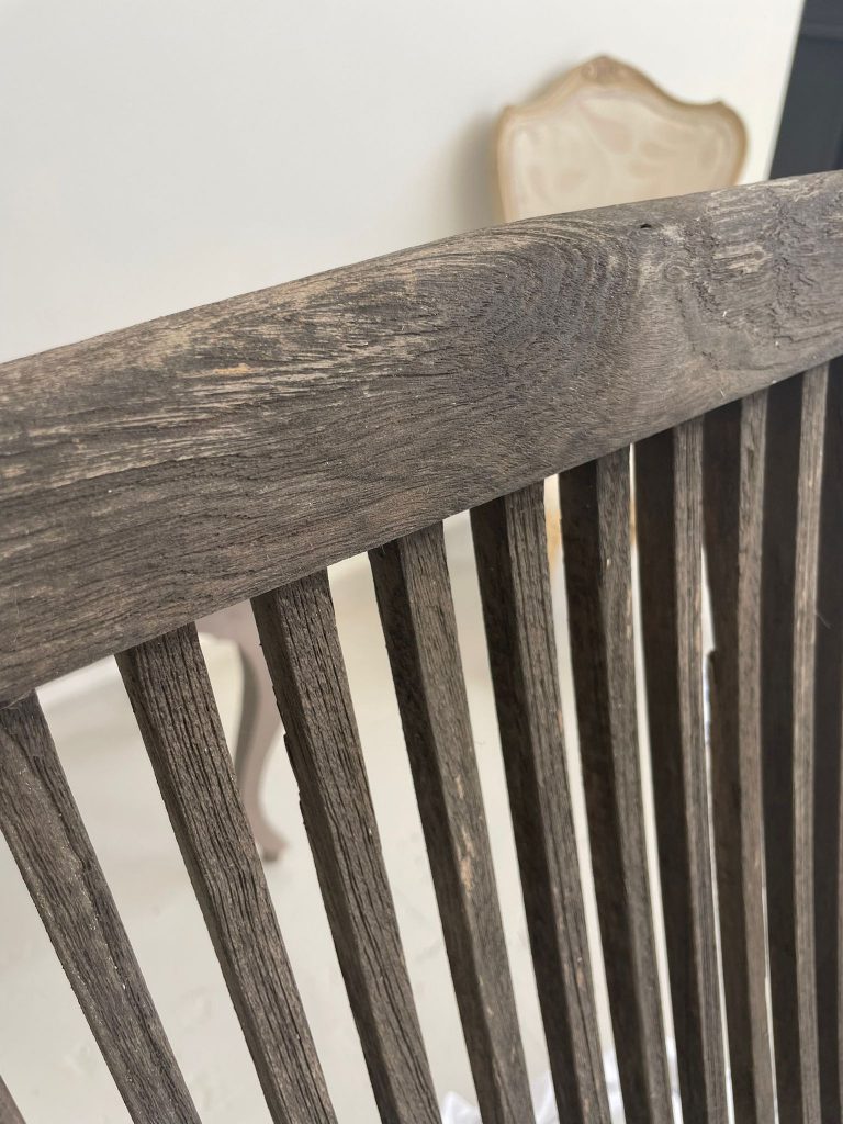Como restaurar muebles de jardín 12 Silla de teka