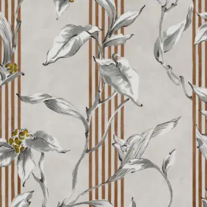Papel pintado Trepadora Plata