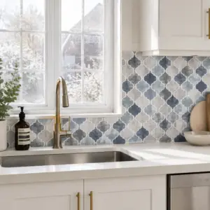 Azulejos Adhesivos 10 azulejo adhesivo azul HB550 5