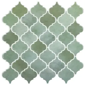 Azulejo Adhesivo Cuatrifolio Verde Salvia