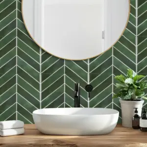 Azulejos Adhesivos 22 azulejos adhesivos verdes T80590 04