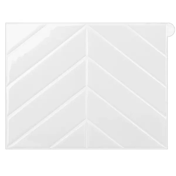 Cómo renovar una mesa con azulejos adhesivos 22 Azulejo Adhesivo Espiga Blanco Brillo