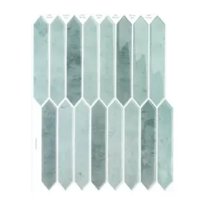 Azulejos Adhesivos 7 Azulejo Adhesivo Vertical Verde Agua Vintage