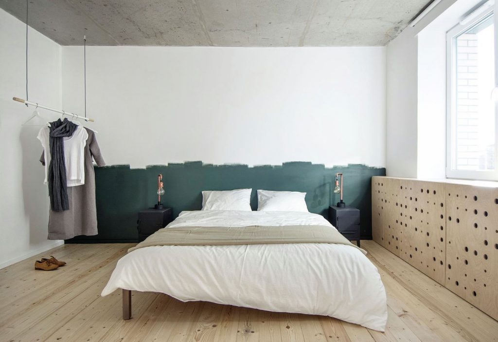 Ideas para pintar paredes de forma original 11 cabecero pintado