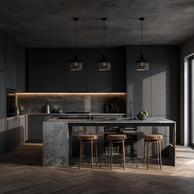 cocina gris